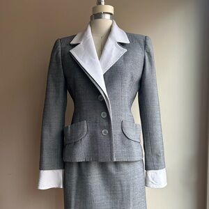Givenchy Gray and White Women's Blazer